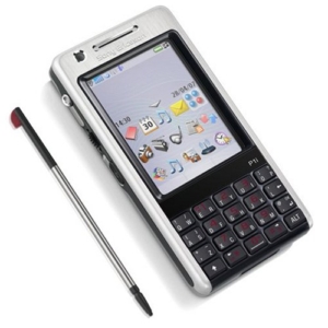 Sony Ericsson P1i Silver Black Nostalgie Phone Rare Gebrauchter Zustand